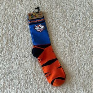 Men's Blue and Orange Socks